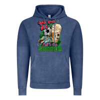 Vintage Denim Grab your joe let's go Soccer Vintage Hoodie - HowdyJamesFarm