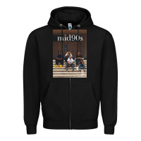 Black mid 90s movie Zipper Hoodie - minhPixels