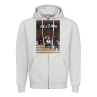 Dove Grey mid 90s movie Zipper Hoodie - minhPixels