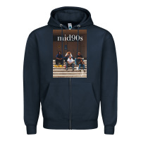 Navy mid 90s movie Zipper Hoodie - minhPixels