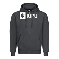 Smoke IUPUI, Indiana University Zipper Hoodie - minhPixels