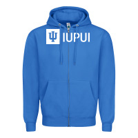 True Royal IUPUI, Indiana University Zipper Hoodie - minhPixels