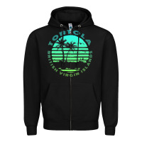 Black Bvi Tortola British Caribbean Island Souvenir Zipper Hoodie - minhPixels