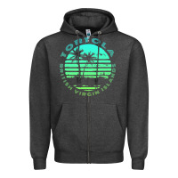 Charcoal Heather Bvi Tortola British Caribbean Island Souvenir Zipper Hoodie - minhPixels