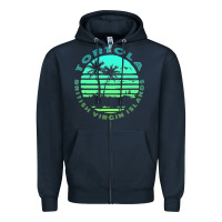 Navy Bvi Tortola British Caribbean Island Souvenir Zipper Hoodie - minhPixels