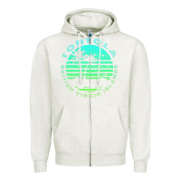 Oatmeal Heather Bvi Tortola British Caribbean Island Souvenir Zipper Hoodie - minhPixels