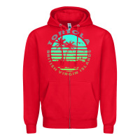 Red Bvi Tortola British Caribbean Island Souvenir Zipper Hoodie - minhPixels