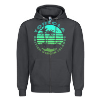 Bvi Tortola British Caribbean Island Souvenir Zipper Hoodie | Teevron