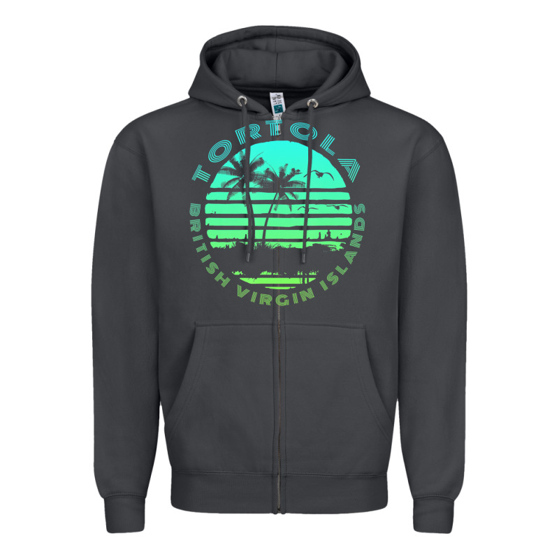 Bvi Tortola British Caribbean Island Souvenir Zipper Hoodie by minhPixels | Teevron