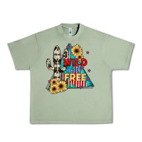 Oil Green Wıld and Free Urban Heavy Tee - JahusDesignShop