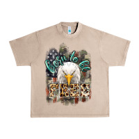 French Oak Born to be free 4th of july Urban Heavy Tee - HowdyJamesFarm