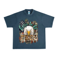 Midnight Navy Born to be free 4th of july Urban Heavy Tee - HowdyJamesFarm