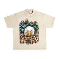 Sandshell Born to be free 4th of july Urban Heavy Tee - HowdyJamesFarm