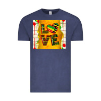 Vintage Denim juneteenth love Vintage Tee - TumblerDesignByShophia