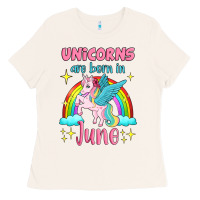 Bone unicorns are born in june Ladies Tee - Jasminsmagicworld