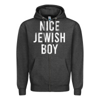 Charcoal Heather hanukkah nice jewish boy cool chanukah festival jewish gift t shirt Zipper Hoodie - minhPixels