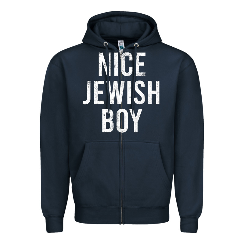 Hanukkah Nice Jewish Boy Cool Chanukah Festival Jewish Gift T Shirt Zipper Hoodie by minhPixels | Teevron