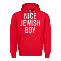 Red hanukkah nice jewish boy cool chanukah festival jewish gift t shirt Zipper Hoodie - minhPixels