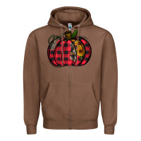 Chestnut Buffalo Pumpkin Zipper Hoodie - CowhideDigitalArt