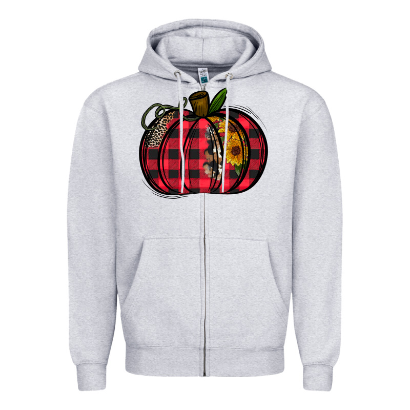 Buffalo Pumpkin Zipper Hoodie by CowhideDigitalArt | Teevron