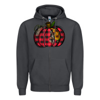Smoke Buffalo Pumpkin Zipper Hoodie - CowhideDigitalArt
