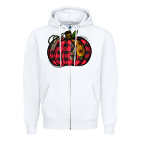 White Buffalo Pumpkin Zipper Hoodie - CowhideDigitalArt