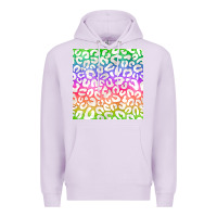 Lilac watercolor rainbow leopard seamless pattern Premium Hoodie - BundleAndBundleShop