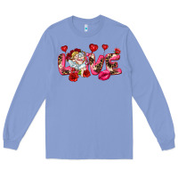 Colony Blue Love Valentine's Day Long Sleeve Tee - HowdyJamesFarm