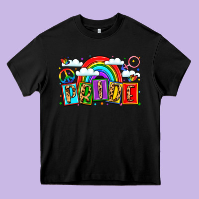 Pride Heavy Core Tee Designed By Lillyallendesigns