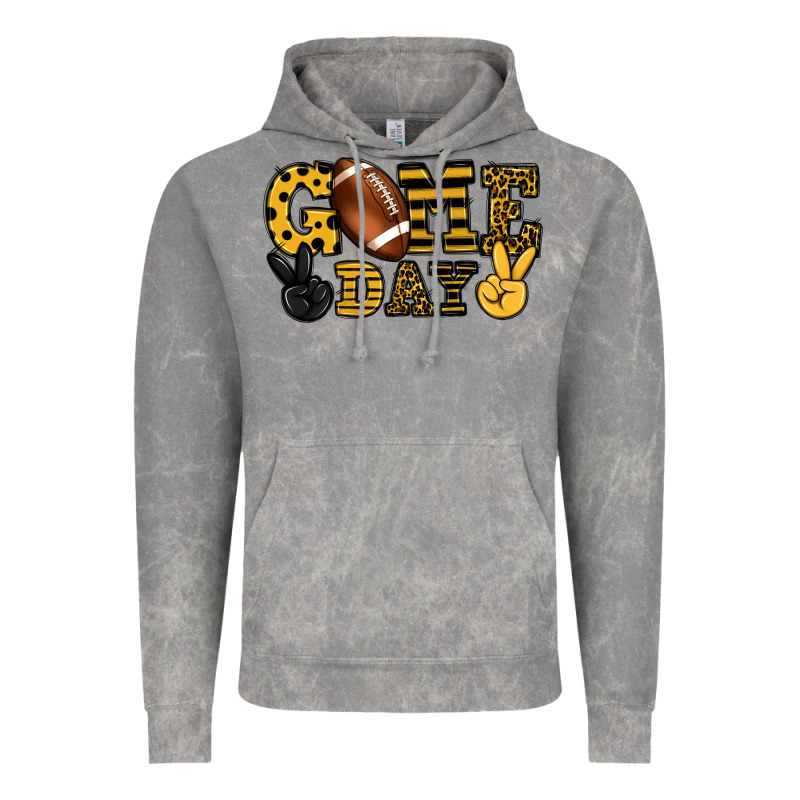 Game Day Yellow And Black Team Color Vintage Hoodie by HowdyJamesFarm | Teevron
