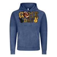 Vintage Denim Game day yellow and black team color Vintage Hoodie - HowdyJamesFarm
