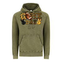 Vintage Olive Game day yellow and black team color Vintage Hoodie - HowdyJamesFarm