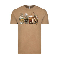 Vintage Coffee skeleton coffee Vintage Tee - Jasminsmagicworld
