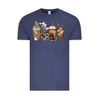 Vintage Denim skeleton coffee Vintage Tee - Jasminsmagicworld