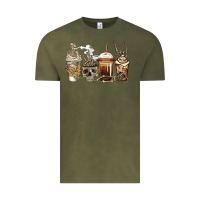 Vintage Olive skeleton coffee Vintage Tee - Jasminsmagicworld