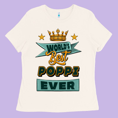 World's Best Poppi Ever Ladies Tee Designed By Jasminsmagicworld