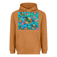 Meerkat Turtle summer seashells starfish seaweed Heavyweight Hoodie - Artiststas