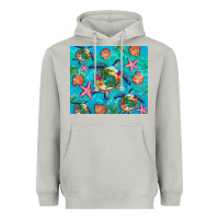 Moon Dust Turtle summer seashells starfish seaweed Heavyweight Hoodie - Artiststas