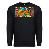 Black bulldozer sippy Premium Sweatshirt - Artiststas