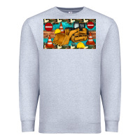 Heather Grey bulldozer sippy Premium Sweatshirt - Artiststas