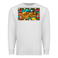 Oatmeal Heather bulldozer sippy Premium Sweatshirt - Artiststas