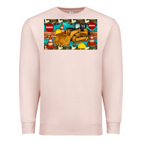 Pale Pink bulldozer sippy Premium Sweatshirt - Artiststas