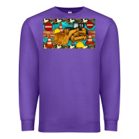 Purple bulldozer sippy Premium Sweatshirt - Artiststas