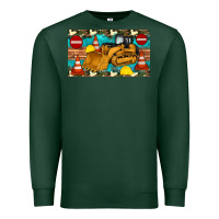 Sports Green bulldozer sippy Premium Sweatshirt - Artiststas