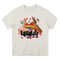 Cream equality hurts no one lgbtq hands Heavy Core Tee - LillyAllenDesigns