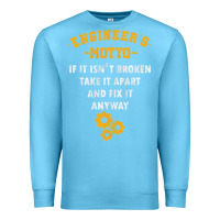 Ocean Blue engineer engineering mechanical profession electrical gift Premium Sweatshirt - minhPixels