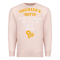 Pale Pink engineer engineering mechanical profession electrical gift Premium Sweatshirt - minhPixels