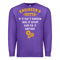 Purple engineer engineering mechanical profession electrical gift Premium Sweatshirt - minhPixels