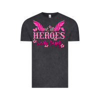 Vintage Black Not all heroes wear capes Cancer Awareness Vintage Tee - HowdyJamesFarm