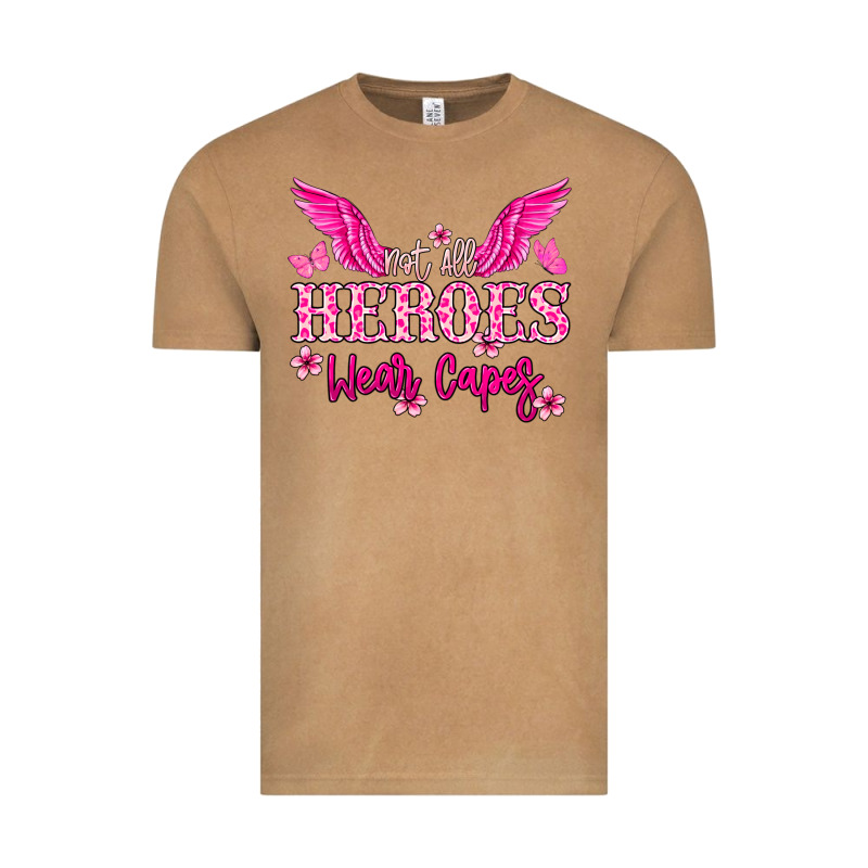 Not All Heroes Wear Capes Cancer Awareness Vintage Tee by HowdyJamesFarm | Teevron